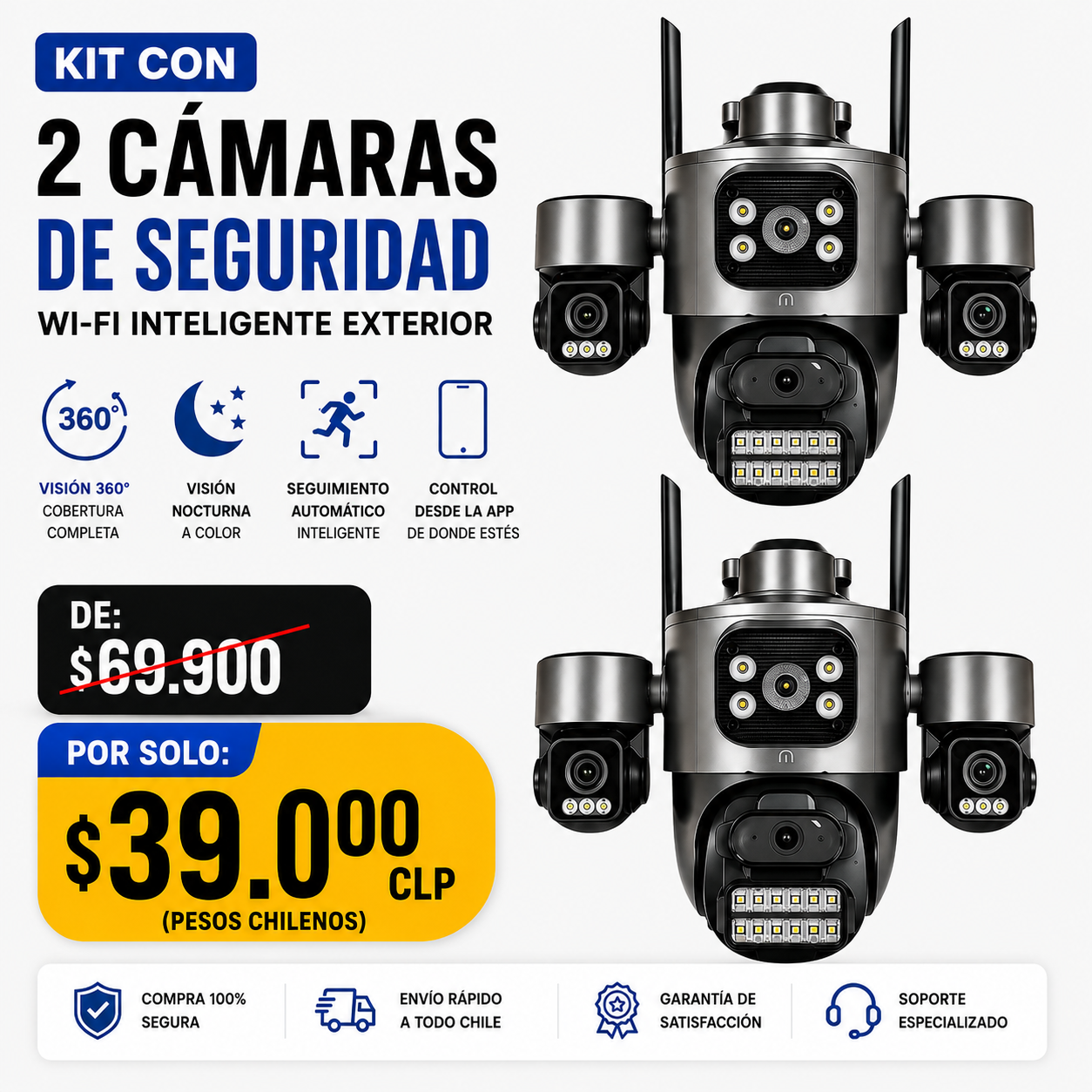 Kit Vigía Doble - 2 cámaras